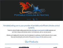 Tablet Screenshot of portablecooling.com